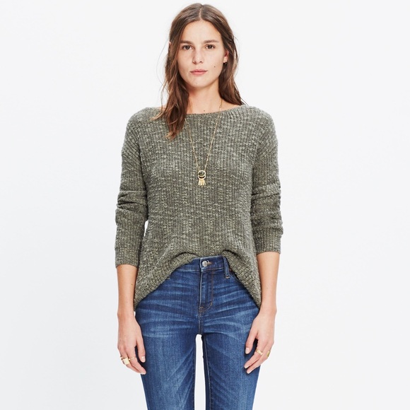 Madewell Sweaters - Madewell Green Leftbank Pullover Sweater
